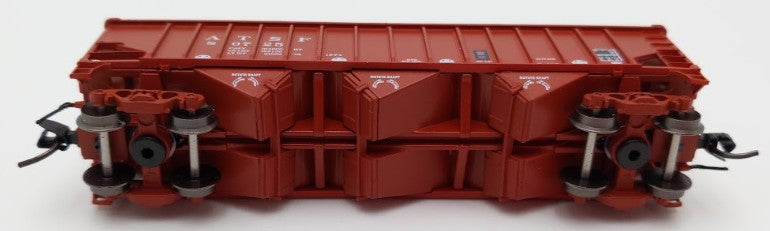 Bluford Shops 14671 N Santa Fe Ga-162 Post-'74 14-Panel 3-Bay Hopper Car #80725 EX/Box
