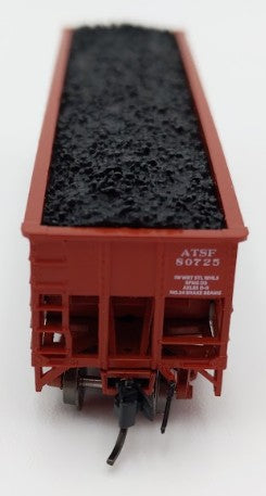Bluford Shops 14671 N Santa Fe Ga-162 Post-'74 14-Panel 3-Bay Hopper Car #80725 EX/Box