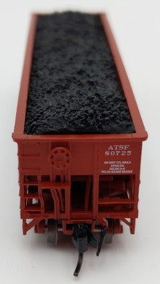 Bluford Shops 14671 N Santa Fe Ga-162 Post-'74 14-Panel 3-Bay Hopper Car #80725 EX/Box