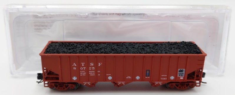 Bluford Shops 14671 N Santa Fe Ga-162 Post-'74 14-Panel 3-Bay Hopper Car #80725 EX/Box