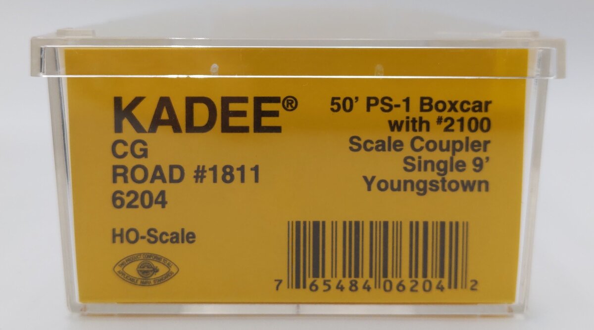 Kadee 6204 HO Central of Georgia PS-1 50' Boxcar #1811 EX/Box