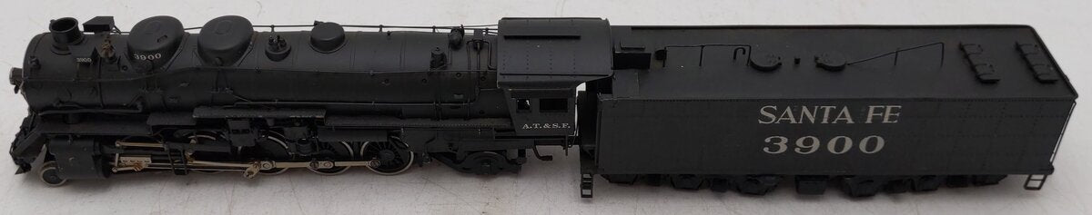 Tenshodo HO BRASS Santa Fe 2-10-2 Steam Loco & Tender #3900 VG/Box