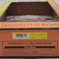 MTH 40-1005 O31 RealTrax Nickel Silver Left Hand Remote Switch Turnout  EX/Box
