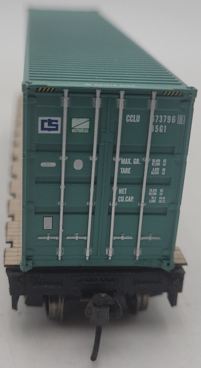 Athearn HO Scale D&RGW Flatcar #22317 W/ Shipping Container EX