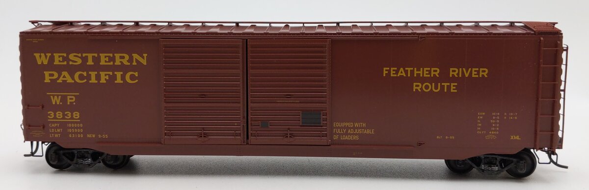Kadee 6505 HO Scale Western Pacific 50' PS-1 Boxcar #3838 EX/Box
