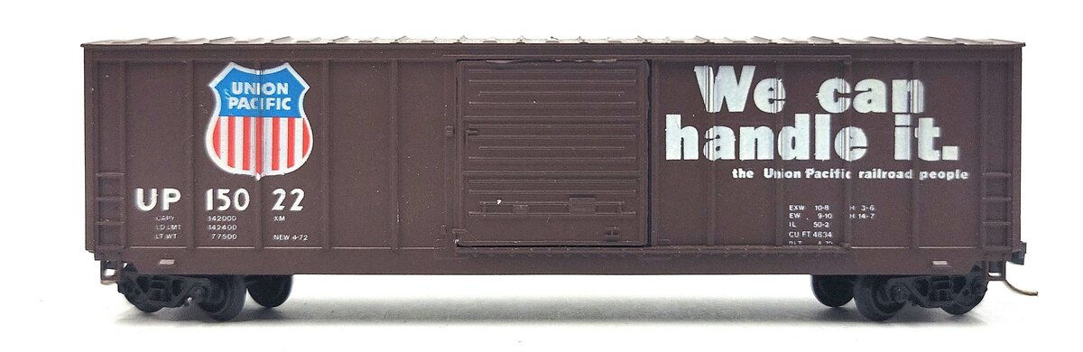 Roundhouse 8125 N Scale Union Pacific Single Door Boxcar #15022 LN/Box