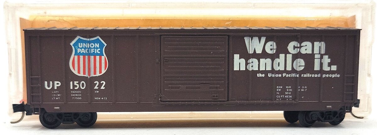 Roundhouse 8125 N Scale Union Pacific Single Door Boxcar #15022 LN/Box