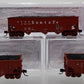 Bluford Shops 14453 N Scale Santa Fe 14 Panel Rib Side 3-Bay Hopper Car 3 Pack EX/Box