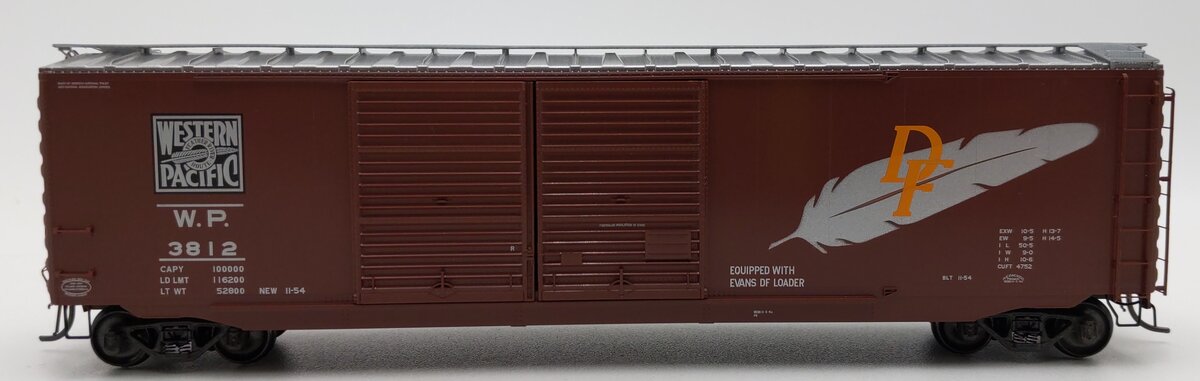 Kadee 6508 HO Western Pacific 50' PS-1 Boxcar #3812 EX/Box
