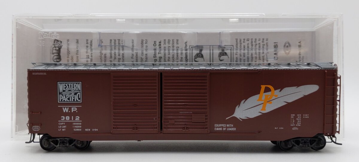 Kadee 6508 HO Western Pacific 50' PS-1 Boxcar #3812 EX/Box