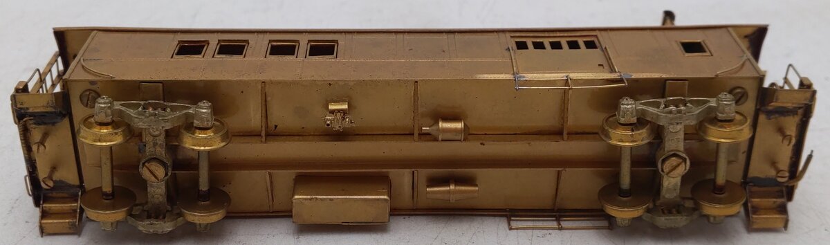Hallmark Models Unpainted HO BRASS ATSF Drover's Painted Caboose - Unpainted EX/Box