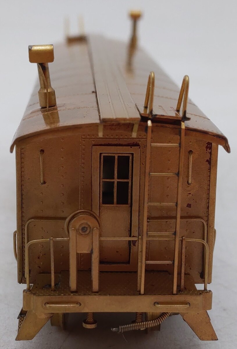 Hallmark Models Unpainted HO BRASS ATSF Drover's Painted Caboose - Unpainted EX/Box