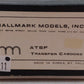 Hallmark Models Unpainted HO BRASS ATSF Drover's Painted Caboose - Unpainted EX/Box