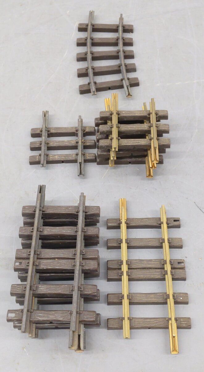 Assorted LGB G Scale Straight and Curved Track Sections 4 to 7 Inches [9] VG