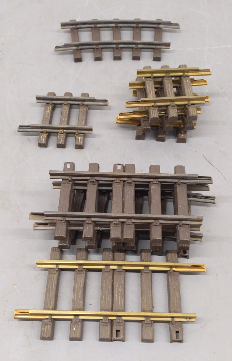 Assorted LGB G Scale Straight and Curved Track Sections 4 to 7 Inches [9] VG