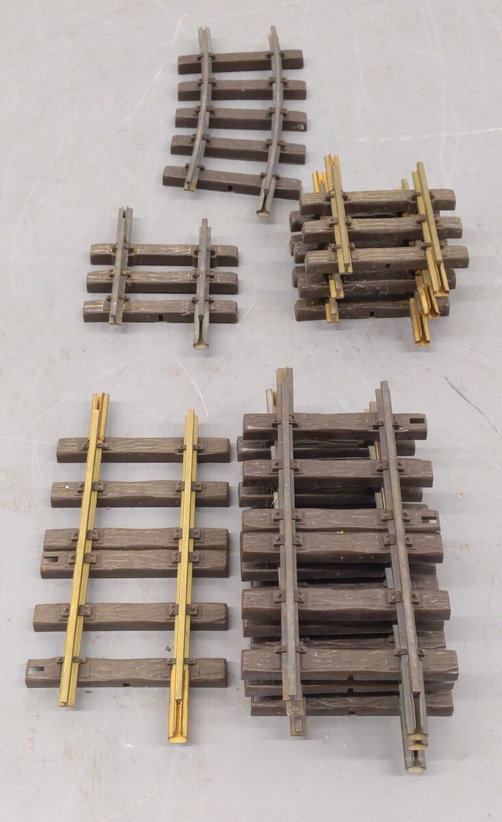 Assorted LGB G Scale Straight and Curved Track Sections 4 to 7 Inches [9] VG