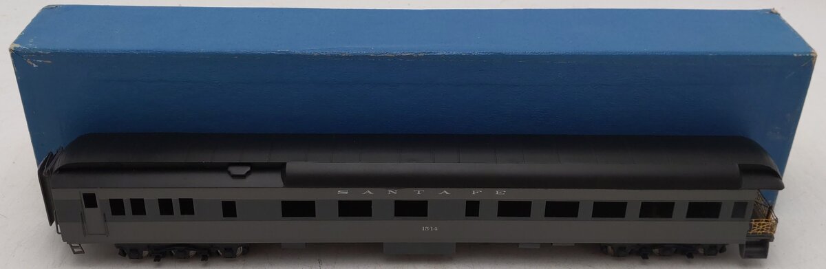 Lambert HO Scale Brass Santa Fe Observation Car #1514 VG/Box