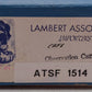 Lambert HO Scale Brass Santa Fe Observation Car #1514 VG/Box