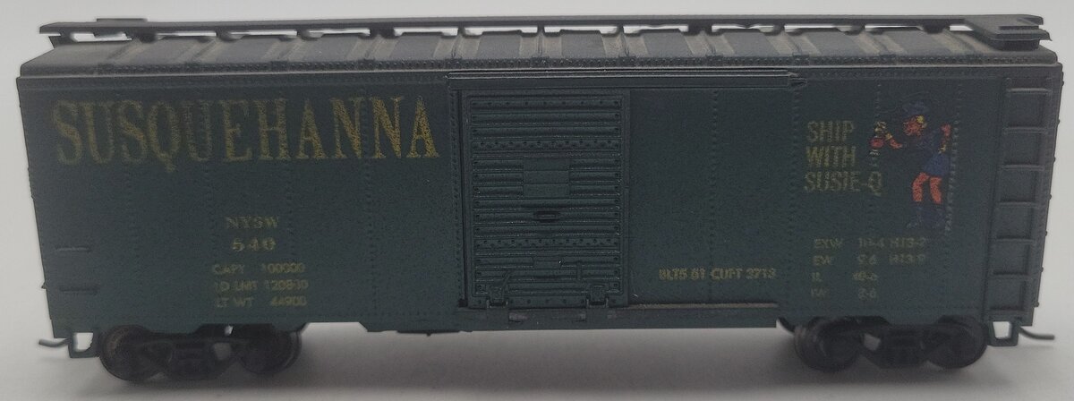 Athearn HO Scale New York Susquehanna & Western (NYSW) Boxcar #540 EX