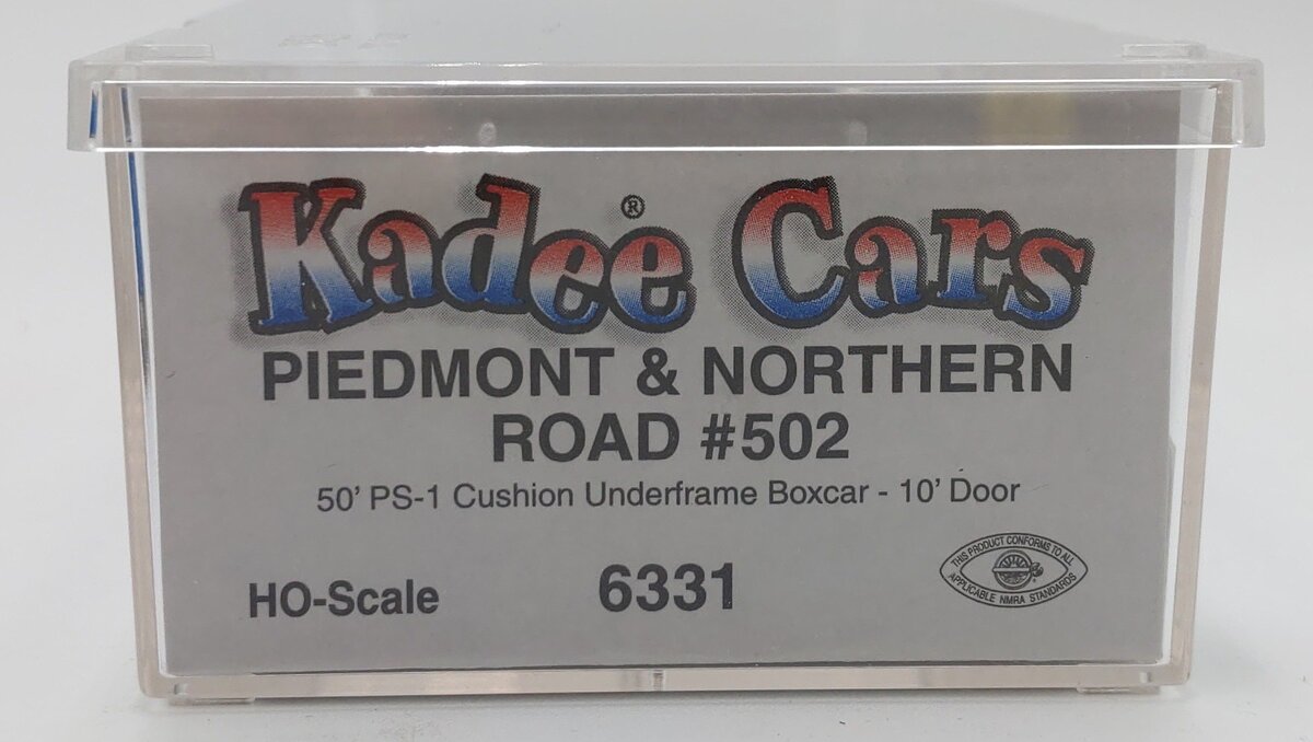 Kadee 6331 HO Scale Piedmont & Northern 50' PS-1 Boxcar #502 EX/Box