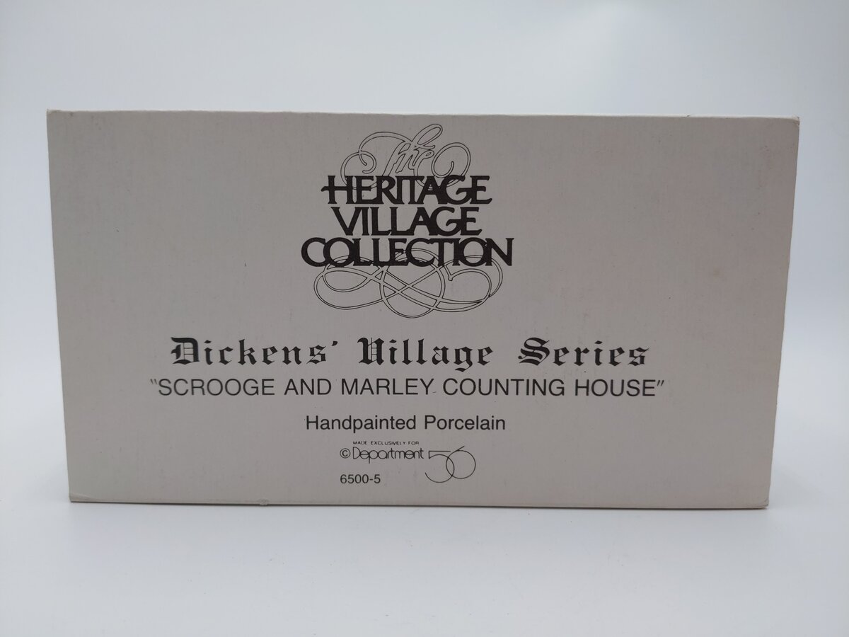 Dept 56 6500-5 Dickens Village: Scrooge & Marley House EX/Box