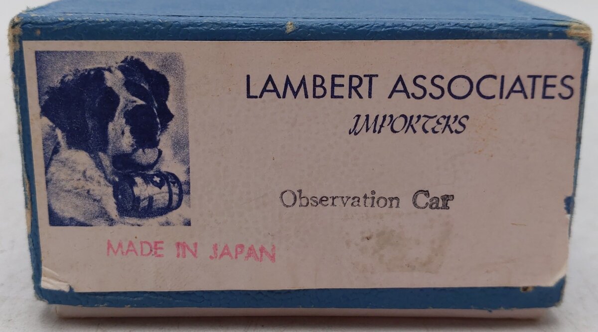 Lambert 800 HO Scale BRASS Observation Car - Unpainted EX/Box