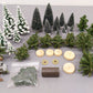 Dept 56 & Others Assorted Evergreen Trees, Shrubbery, and Scenery Materials [39] VG