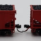 Bluford Shops 14062 N Scale Santa Fe 14-Panel 70-Ton 3-Bay Hopper Car 2 Pack