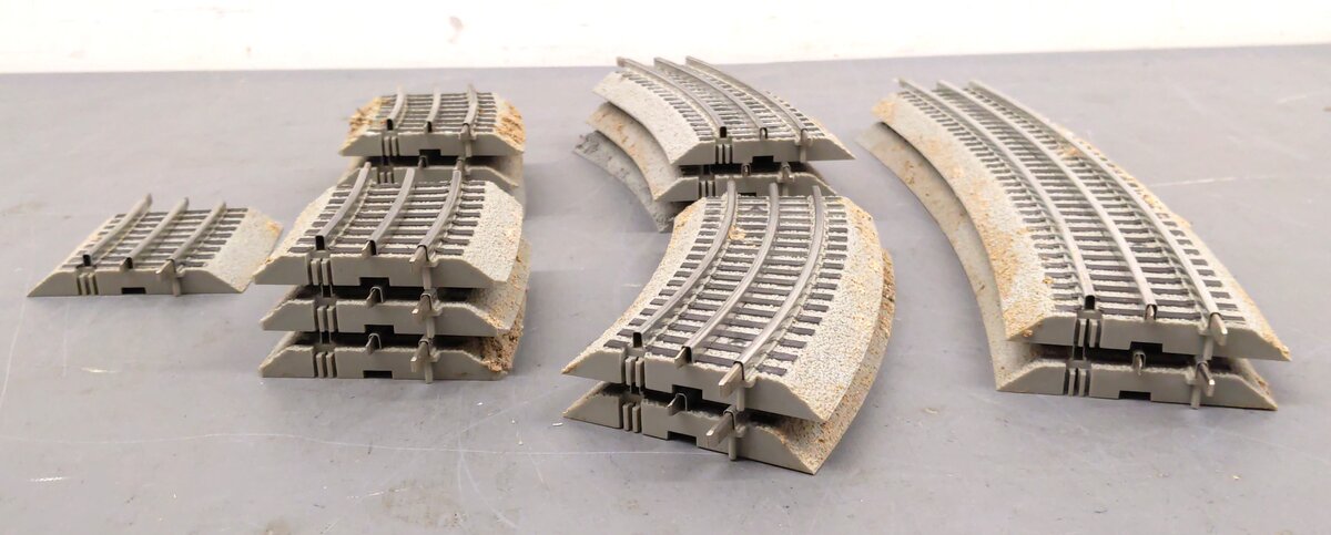 Lionel O Assorted Straight/Curved Track Sections: 6-12041,6-12022, 6-12023 [14] VG