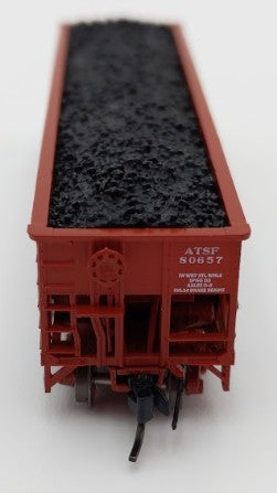 Bluford Shops 14677 N Santa Fe Ga-162 Post-'74 14-Panel 3-Bay Hopper Car #80657 EX/Box