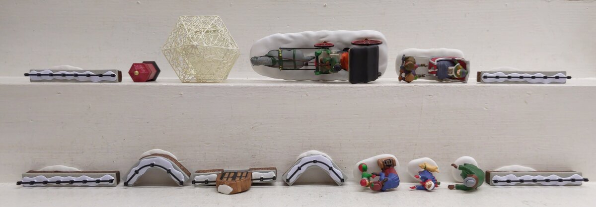Dept 56 Assorted Hand-Painted Porcelain Accent Pieces [7] LN/Box