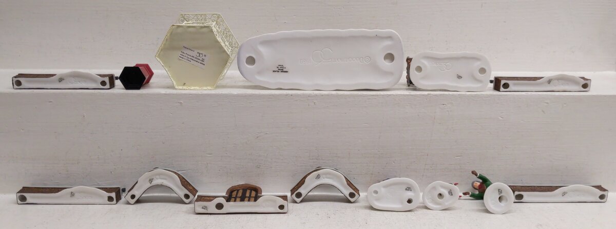Dept 56 Assorted Hand-Painted Porcelain Accent Pieces [7] LN/Box