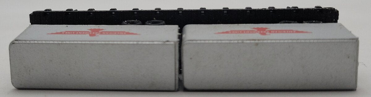 Atlas 3753 N Scale CP Rail Flat Car w/ American President Lines Trailers EX/Box