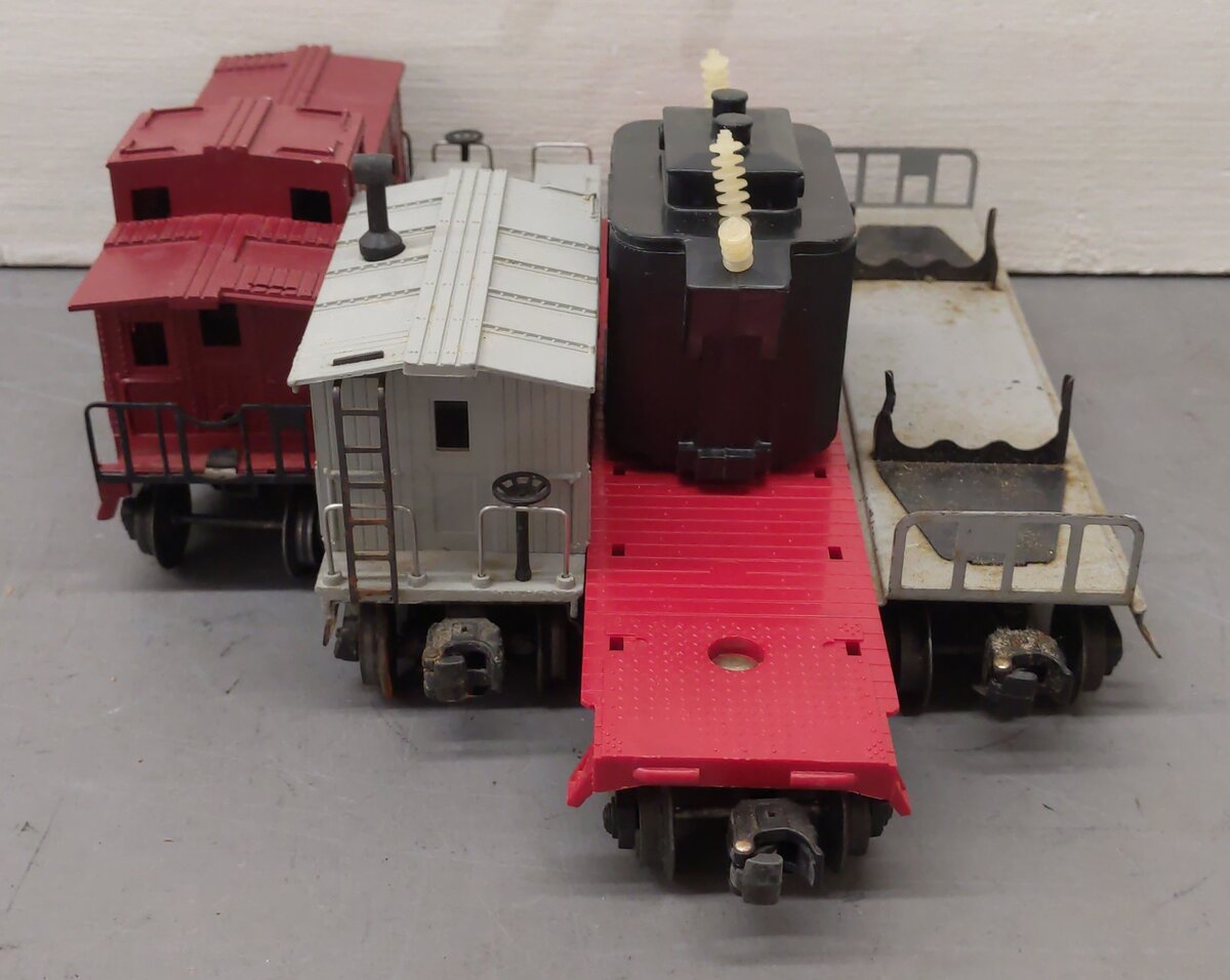 Lionel Vintage O Lionel Lines Freight Cars: 6411, 6017, 6419, 6818 [4] VG/Box
