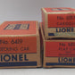 Lionel Vintage O Lionel Lines Freight Cars: 6411, 6017, 6419, 6818 [4] VG/Box