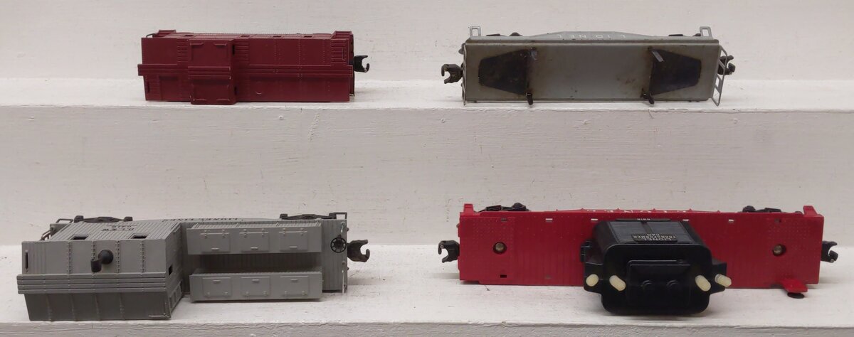 Lionel Vintage O Lionel Lines Freight Cars: 6411, 6017, 6419, 6818 [4] VG/Box