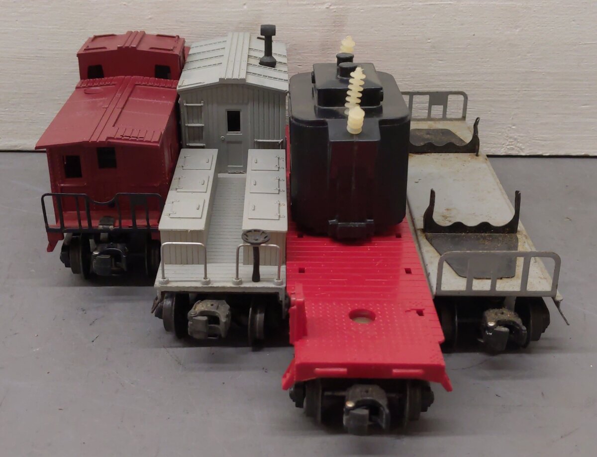 Lionel Vintage O Lionel Lines Freight Cars: 6411, 6017, 6419, 6818 [4] VG/Box