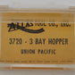Atlas 3720 N Scale Union Pacific 3-Bay Covered Hopper #19711 EX/Box