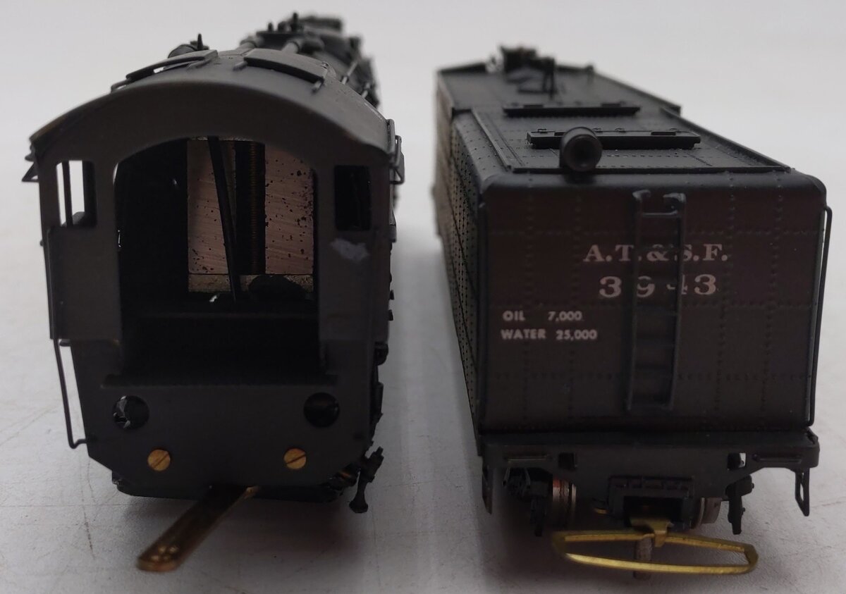 United Models HO Scale BRASS ATSF 4-8-4 Steam Loco & Tender #3943 EX/Box