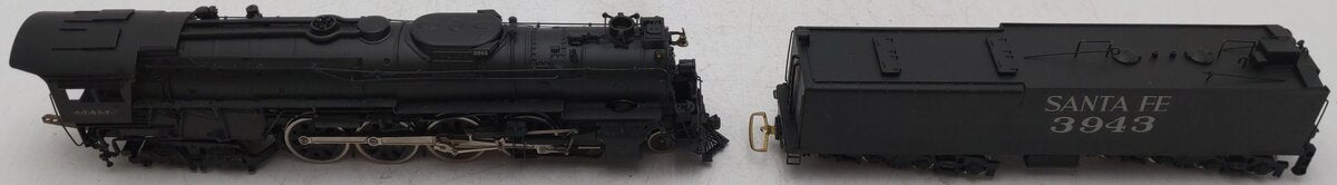 United Models HO Scale BRASS ATSF 4-8-4 Steam Loco & Tender #3943 EX/Box