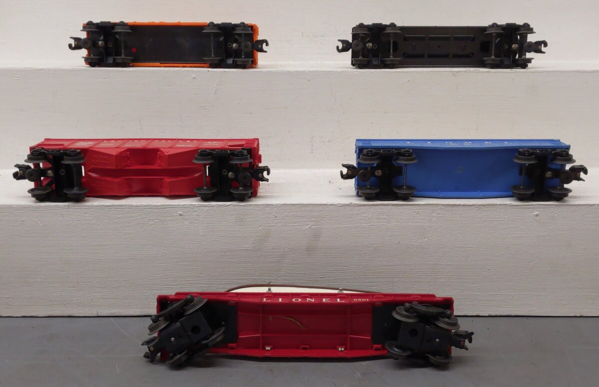 Lionel Vintage O Freight Cars: 6112-85, 6465, 6476, 6014-85, 6801 [5] EX/Box