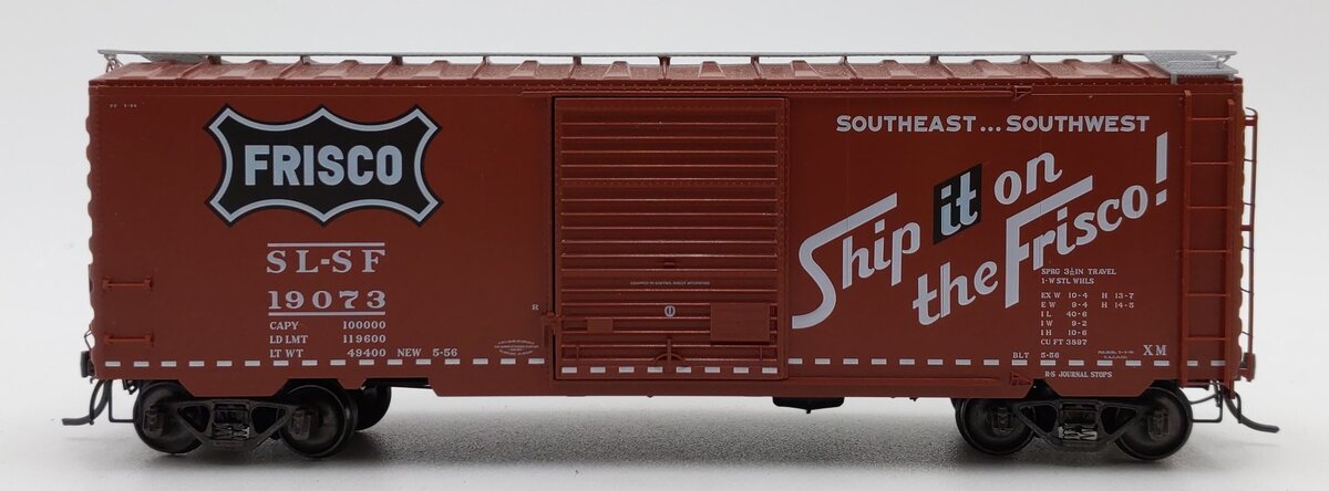 Kadee 5254 HO SLSF Frisco 40' PS-1 Boxcar #19073 EX/Box