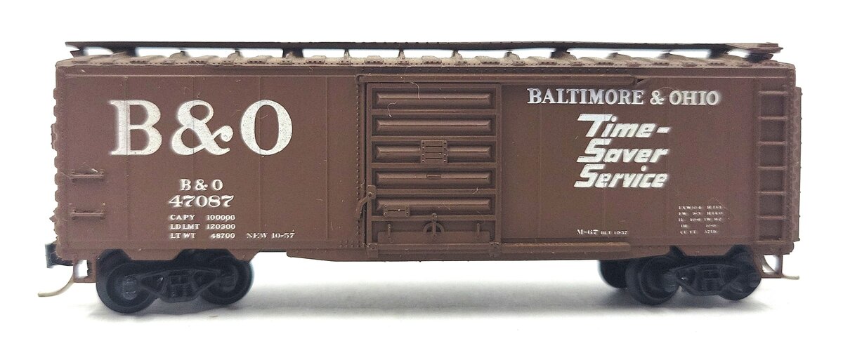 Roco 28502 N Scale B&O Boxcar #47087 LN
