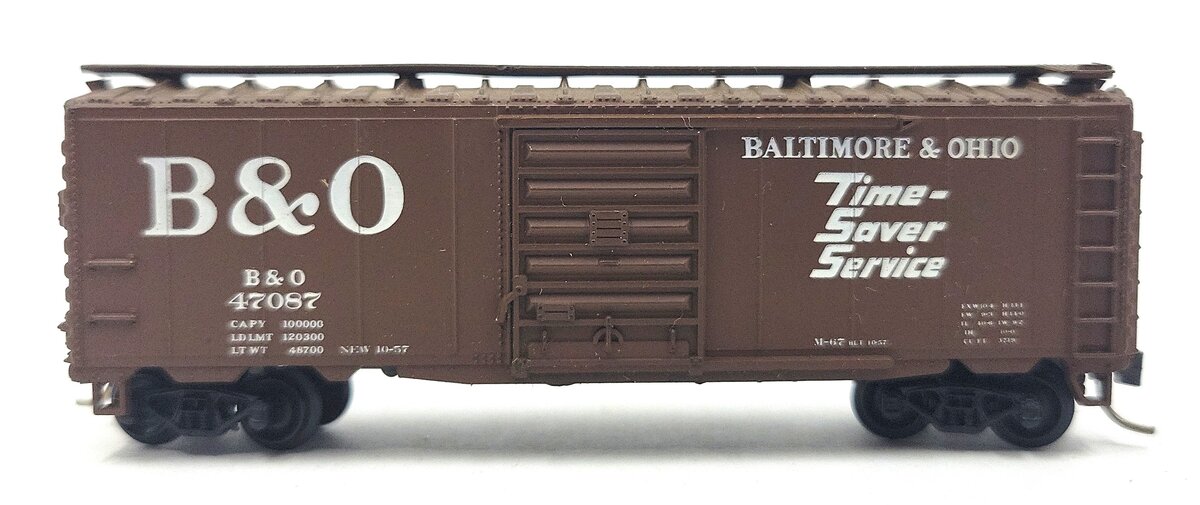 Roco 28502 N Scale B&O Boxcar #47087 LN