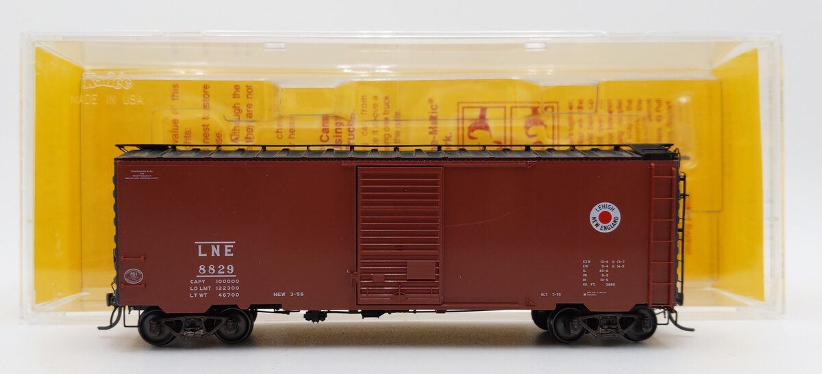 Kadee 4508 HO Lehigh New England 40' PS-1 Boxcar #8829 EX/Box