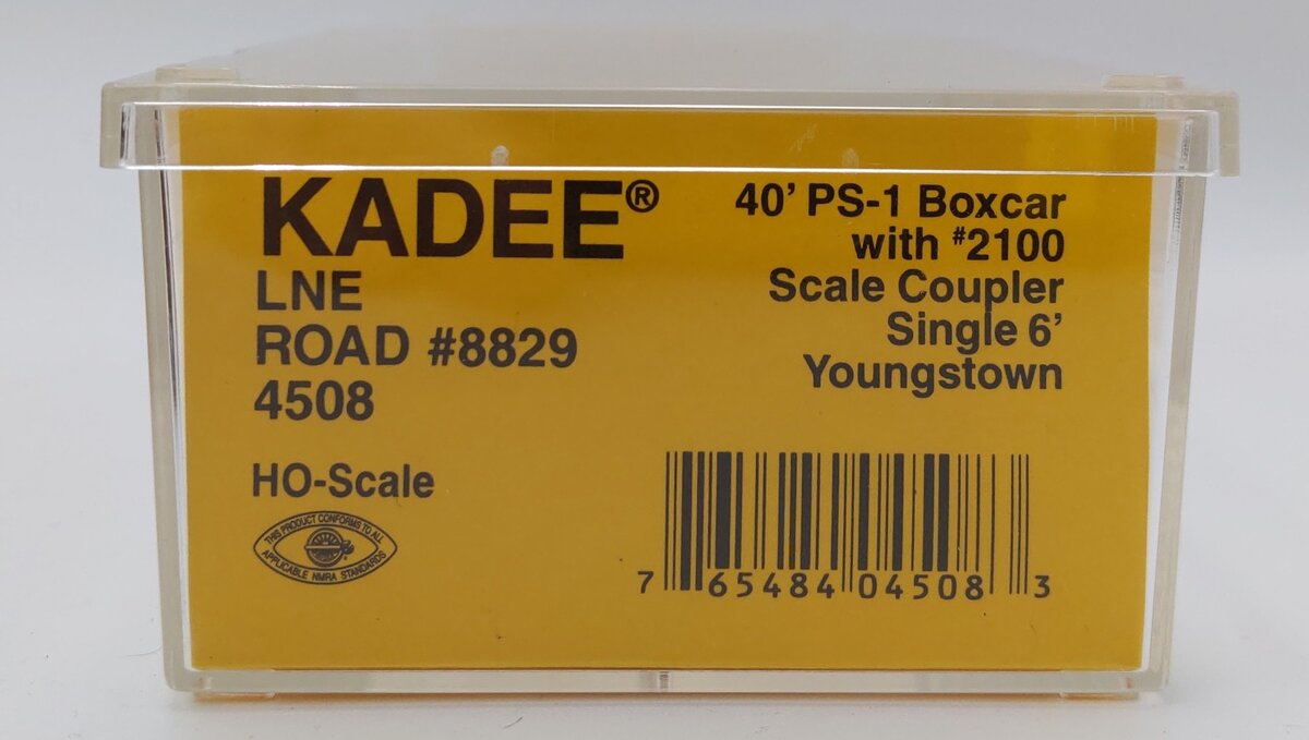 Kadee 4508 HO Lehigh New England 40' PS-1 Boxcar #8829 EX/Box