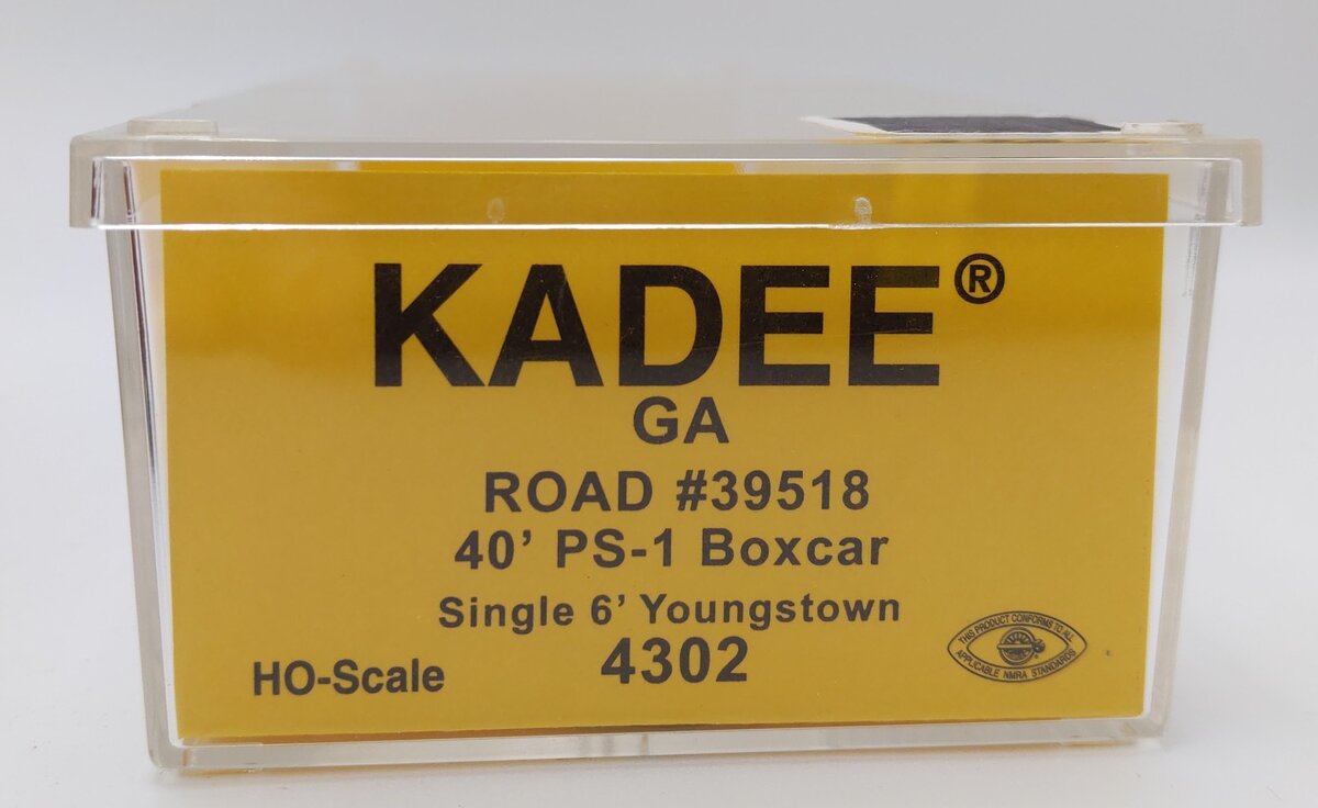 Kadee 4302 HO Scale Georgia Railroad 40' PS-1 Boxcar #39518 EX/Box