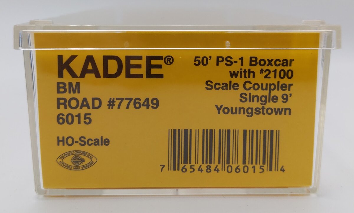 Kadee 6015 HO Boston & Maine 50' Boxcar #77649 EX/Box