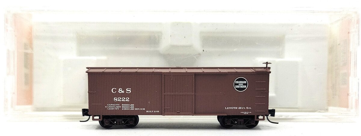 Micro-Trains 80000060 Nn3 Colorado & Southern 30' Wood Sheathed Boxcar #8222 LN/Box
