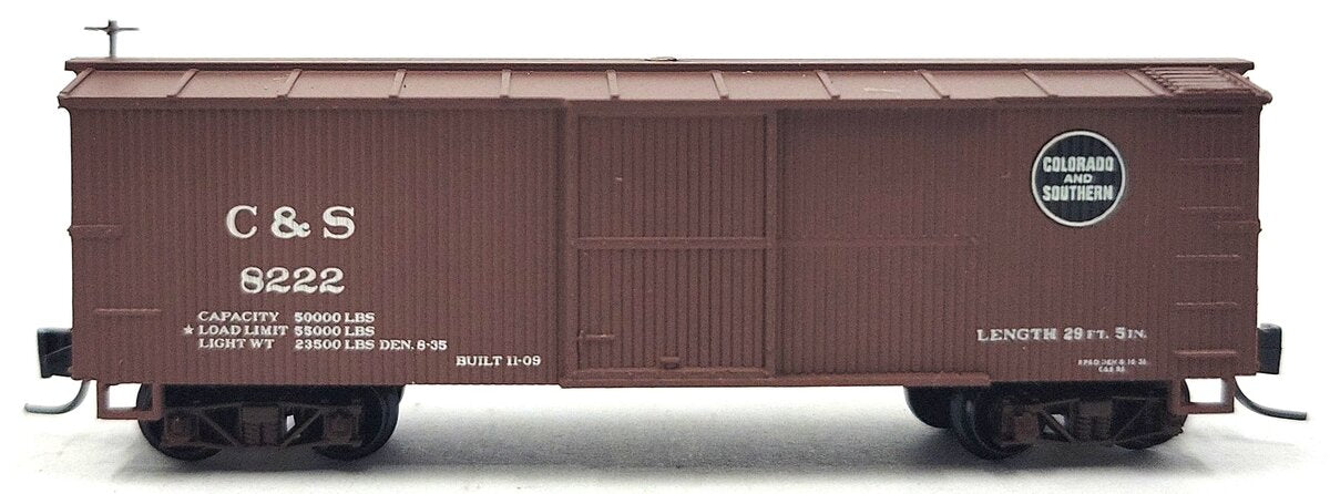 Micro-Trains 80000060 Nn3 Colorado & Southern 30' Wood Sheathed Boxcar #8222 LN/Box